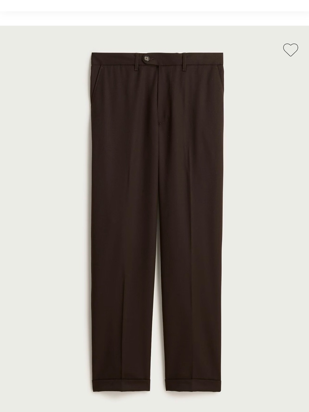 J. Crew Classic Crease Wool Trouser
